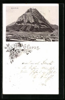 Lithographie Glarus, Ortsansicht Aus Der Vogelschau  - Andere & Zonder Classificatie