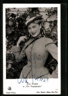 AK Schauspielerin Eva Probst In Der Vogelhändler, Originalautograph  - Acteurs
