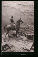 Künstler-AK Domenico Mastroianni: Napoleon Auf Seinem Pferd Blickt Auf Das Schlachtfeld In Eylau 8.2.1807  - Personajes Históricos