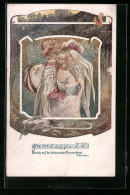 Künstler-AK W. Braun: Deutscher-Schulverein Nr. 1237: Paar In Zärtlicher Pose Und Singend  - Weltkrieg 1914-18