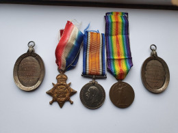  WW1 Medals To An Officer Wounded 1st July 1916, Died 2 Days Later - Landmacht