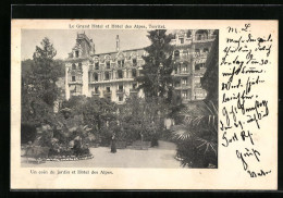 AK Territet, Le Grand Hotel Et Hotel Des Alpes, Un Coin Du Jardin Et Hotel Des Alpes  - Sonstige & Ohne Zuordnung