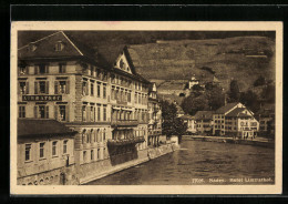 AK Baden, Hotel Limmathof Am Ufer  - Baden