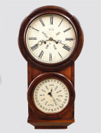 L.F. & W.W. Carter Calendar Wall Clock - Clocks