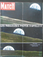 Paris Match N°1049 14 Juin 1969 Apollo X, Les Fabuleuses Photos; Papillon; Eddy Merckx - Informations Générales