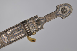  Antique Imperial Russian Dagger Georgian Kindjal Caucasian Sword Silver  - Messen