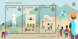 Stamps San Marino 2024 - Young People And Institutions. - Unused Stamps