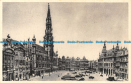 R113069 Brussel. Groote Markt En Stadhuis - World