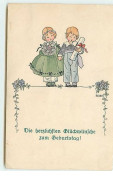 N°11755 - Carte Illustrateur - Pauli Ebner - MM Vienne N°1186 - Enfants Se Tenant Par La Main - Ebner, Pauli