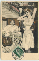 N°15273 - Simplicissimus - Homme Regardant Une Femme Se Déshabillant Dans Un Compartiment De Train - Autres & Non Classés