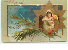 N°9844 - Carte Fantaisie - Fröhliche Weihnachten - Nativité - Other & Unclassified