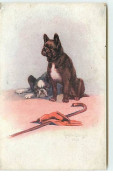 N°8574 - Carte Fantaisie - Ophelie Billing - Bouledogues Français - Hunde