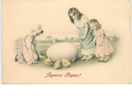N°12885 - MM Vienne N°258 - Joyeuses Pâques - Fillettes Autour D'un Oeuf - Easter
