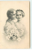 N°7626 - Carte Fantaisie - MM Vienne N°656 - Portrait De Deux Femmes - Femmes