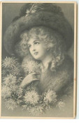 N°7627 - Carte Fantaisie - MM Vienne N°633 - Portrait De Femme Avec Chapeau - Wichera - Femmes