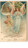 N°6481 - With Best Christmas Wishes - Angelot Et Ange - Altri & Non Classificati