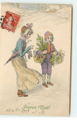 N°11738 - Carte Fantaisie - Joyeux Noël - MM Vienne N°278 - Femme Et Enfant - Otros & Sin Clasificación