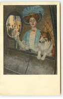 N°21760 - MM Vienne N°527 - Jeune Femme à L'intérieur D'une Diligence Avec Son Chien (collet) - Vienne