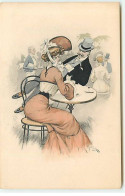N°21814 - MM Vienne N°215 - Maurice Millière - Couple Prenant Un Verre à Une Terrasse De Café - Vienne