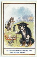 N°20743 - Chat - Style Wain ??? - Carlton Publishing Series N°605 - Who Said That Two Could Live As Cheaply As One ! - 1900-1949