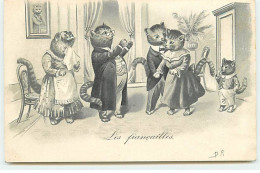 N°19586 - DR - Les Fiançailles - Chat - Dressed Animals