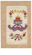 N°12904 - Carte Brodée - RHA - Ubique - Brodées