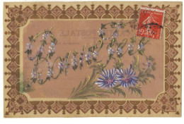 N°17458 - Carte Celluloid - Bonne Fête - Fleurs - Autres & Non Classés