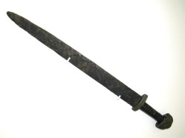 Medieval Viking Era Bronze Sword With Reproduction - Blankwaffen