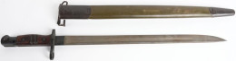WW1 M1917 BAYONET BY REMINGTON WITH SCABBARD - Blankwaffen