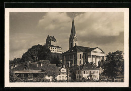 AK Uster, Kirche Und Schloss  - Autres & Non Classés