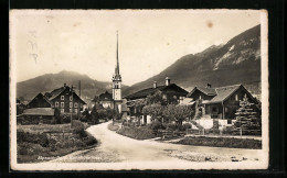 AK Alpnach-Dorf, Bahnhofstrasse Und Kirche  - Alpnach