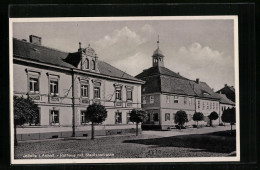AK Jessnitz I. Anhalt, Rathaus Mit Stadtsparkasse  - Sonstige & Ohne Zuordnung