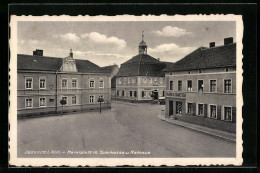 AK Jessnitz I. Anh., Marktplatz Mit Sparkasse Und Rathaus  - Sonstige & Ohne Zuordnung