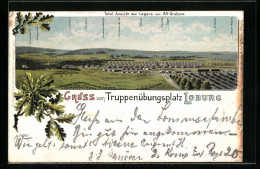 Lithographie Loburg, Truppenübungsplatz Loburg, Totalansicht Des Lagers Von Alt-Grabow  - Altri & Non Classificati