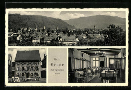 AK Schopfheim I. Baden, Hotel Krone Mit Ortsansicht  - Schopfheim
