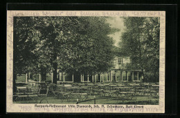 AK Bad Elmen, Kurpark Restaurant Villa Bismarck, Inh. R. Schumann  - Autres & Non Classés