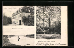 AK Tochheim /Elbe, Gasthof Tochheim, Linde, Blick Vom Hohen Ufer  - Andere & Zonder Classificatie