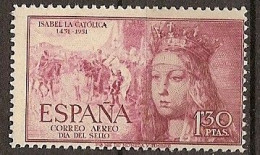 ESPAÑA SEGUNDO CENTENARIO 1099 ** 1,30 P LILA ROSACEO - Ungebraucht