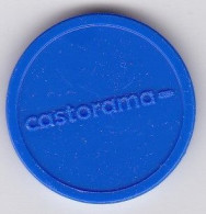 Jeton De Caddie En Plastique - Castorama 6 - Grande Surface De Bricolage - Trolley Token/Shopping Trolley Chip