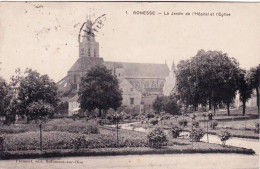 95 - Val D'oise -  GONESSE -  Le Jardin De L Hopital Et L'église - Gonesse