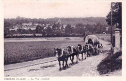 95 - Val D'oise - PRESLES - Vue Generale - Bel Attelage De Chevaux - Presles