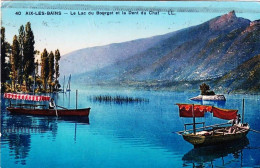 73 - Savoie -   AIX Les BAINS -  Le Lac Du Bourget Et La Dent Du Chat - Aix Les Bains