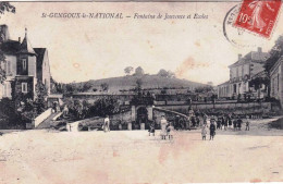 71 - Saone Et Loire -  SAINT GENGOUX  Le NATIONAL - Fontaine De Jouvence Et Ecoles - Autres & Non Classés