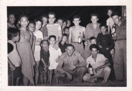 Photo Originale 1954 - Militaria - Cambodge -  Sur Les Berges Du Mekong -  Q/M Le Moullec - Krieg, Militär