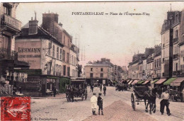 77 - Seine Et Marne -  FONTAINEBLEAU -  Place De L'étape Aux Vins - Fontainebleau