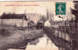 77 - Seine Et Marne -  POMMEUSE - Ruines Du Moulin De La République - Autres & Non Classés