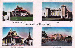 Cambodge  - Cochinchine - Souvenir De Phnom Penh - La Gare Palais Royal  - Le Marché - Cambodja