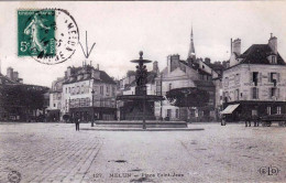 77 - Seine Et Marne -  MELUN - La Place Saint Jean - Melun