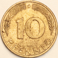 Germany Federal Republic - 10 Pfennig 1982 D, KM# 108 (#4674) - 10 Pfennig