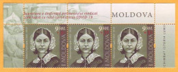 2020  Moldova Moldavie 200 Florence Nightingale Medicine Covid-19 Hospital, Mercy, Wounded, War, Crimea, London  3v Mint - Erste Hilfe